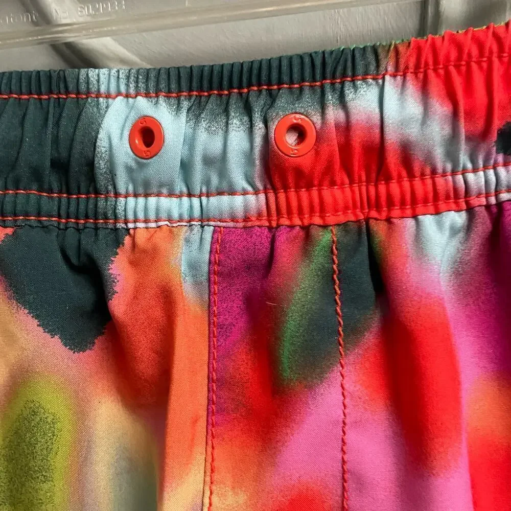 Gap Boys Size Large 10 Colorful Swim Trunks Shorts Pull On Bold Pattern
